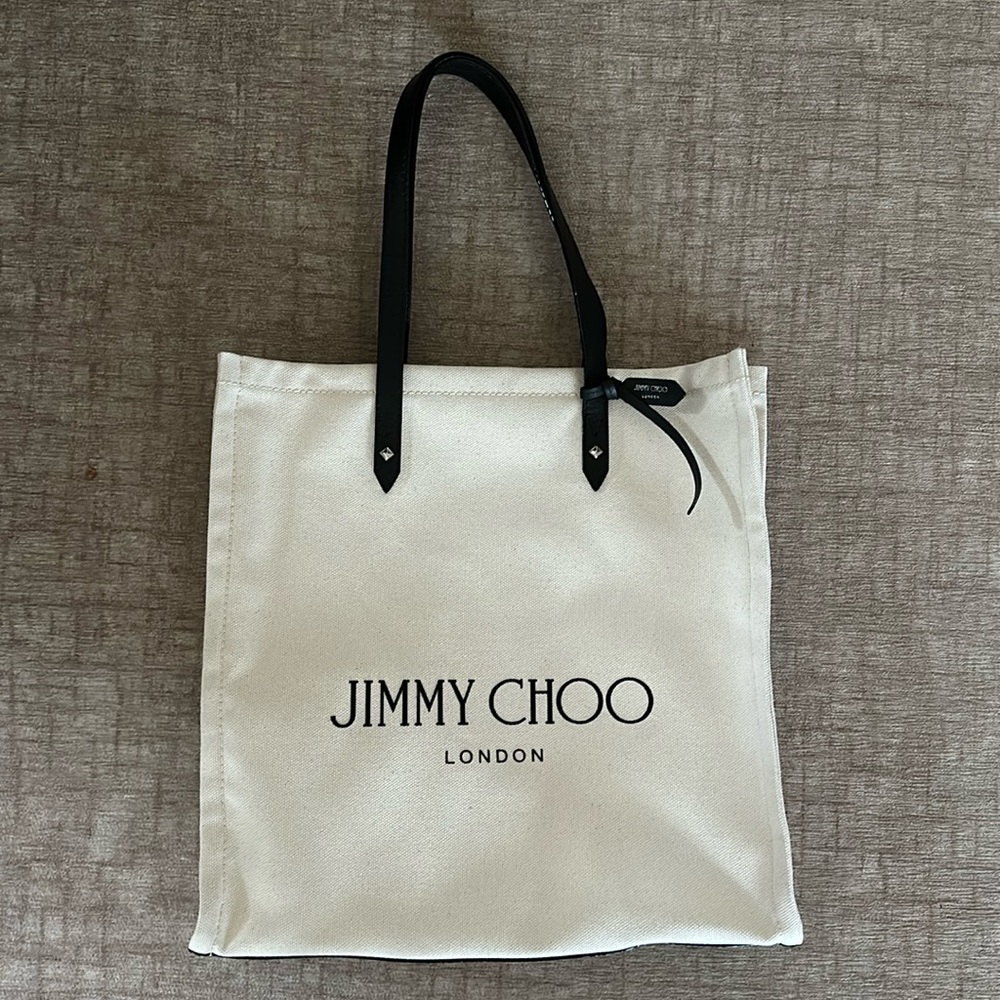 NWT Jimmy Choo Logo Tote FFQ